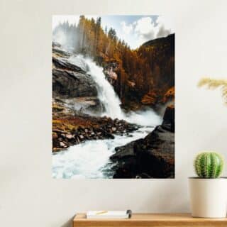 Tableau automne La Grande cascade