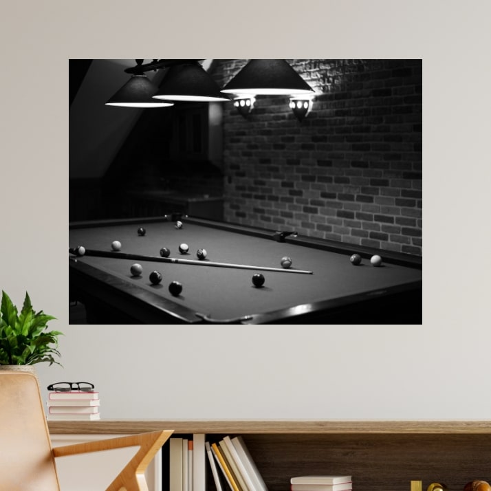 Tableau Billard La Trajectoire Parfaite