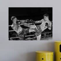 Tableau Boxe L'Instant du Choc