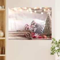 Tableau Noël décor festif chaleureux