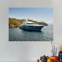 Tableau bateaux Yacht de prestige en pleine mer