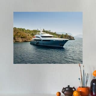 Tableau bateaux Yacht de prestige en pleine mer