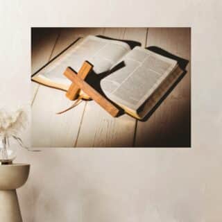 Tableau Chrétiens La Bible et la Croix