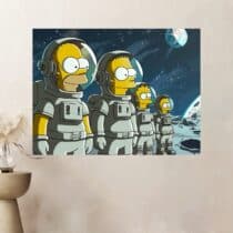 Tableau Simpson sur la Lune