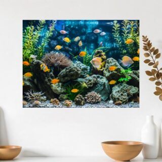 Tableau aquarium Jardin sous-marin