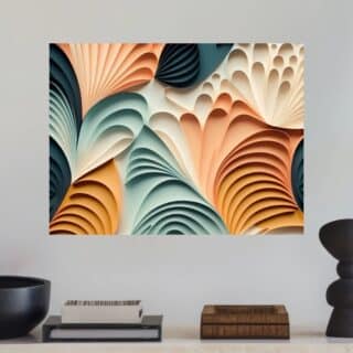Tableau moderne en relief douceur abstraite