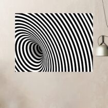 Tableau trompe l'oeil moderne spirale en mouvement