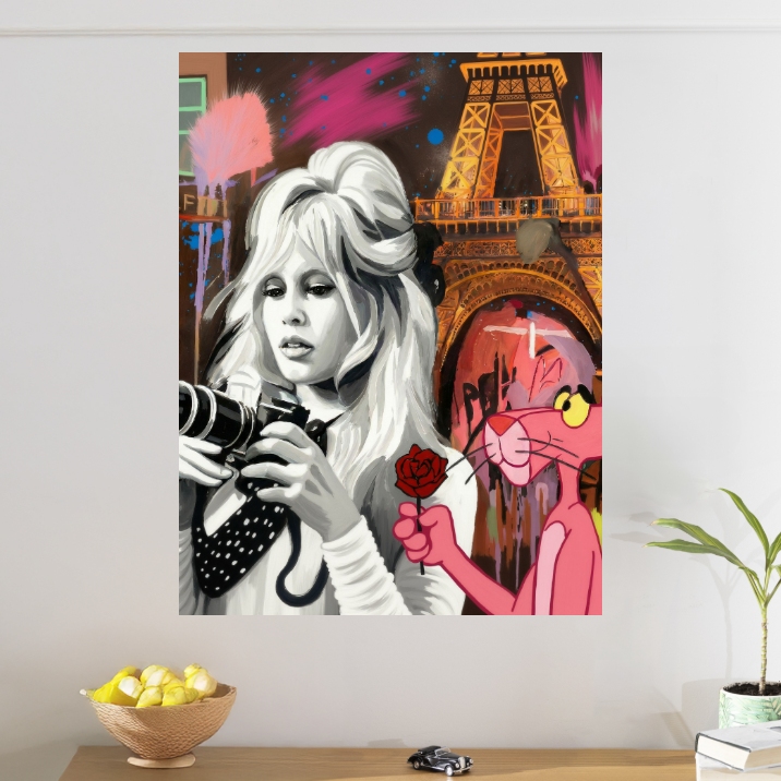 Tableau Pop Art Brigitte Bardot