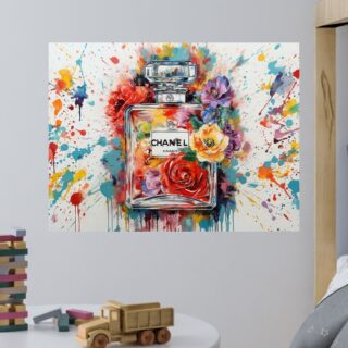 Tableau pop art parfum célèbres