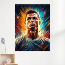 Tableau Cristiano Ronaldo Pop Art Explosif