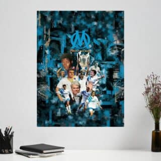 Tableau Olympique Marseillais Les légendes du Football