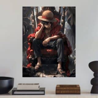 Tableau One Piece Luffy Le trône de la liberté