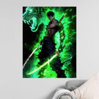 Tableau One Piece Roronoa Zoro La voie du Sabre