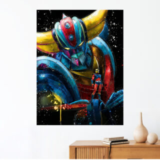 Tableau Goldorak Art Splash Version Néon Galactique