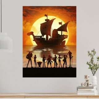 Tableau One Piece L'équipage du chapeau de paille Cap vers le Rêve