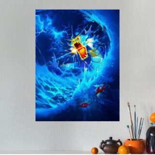 Tableau Pokémon Gyarados Légendaire La Fureur Océanique