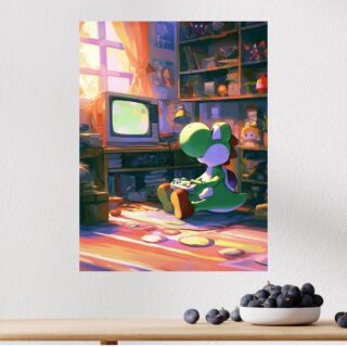Tableau Yoshi Gaming Rétro Apaisant
