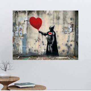 Tableau Batman Street Art Mural Puissant