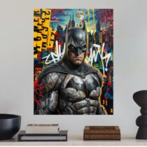 Tableau Batman Pop Art Héroïque Vintage