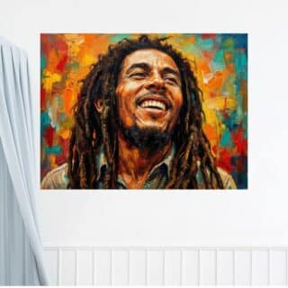Tableau Bob Marley Couleurs Portrait Pop Art