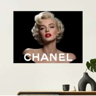 Tableau Marilyn Monroe Chanel Luxe Glamour