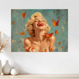 Tableau Marilyn Monroe Butterfly Pop Art