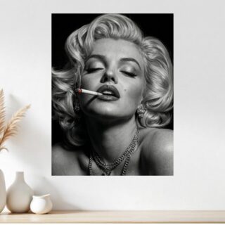 Tableau Marilyn Monroe Smoke Glamour Portrait