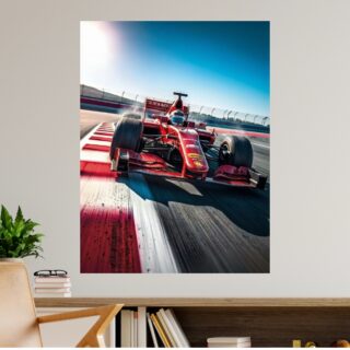 Tableau Formule 1 Ferrari Circuit Virage