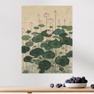 Tableau Forêt de Lotus Art Japonais