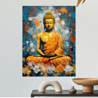 Tableau Zen Bouddha Coloré Joie Spirituelle
