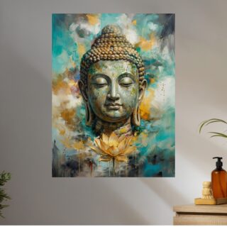 Tableau Zen Portrait de Bouddha Paisible
