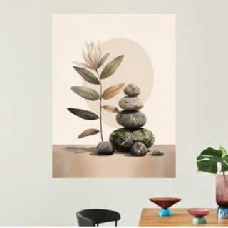 Tableau Zen Équilibre Simplicité et Feng Shui