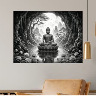 Tableau Zen Bouddha Méditation Paisible