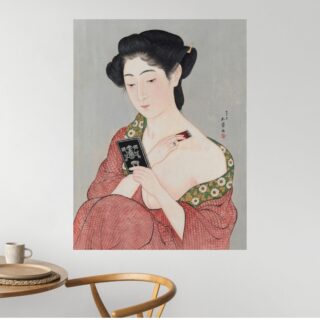 Tableau Femme se Maquillant Art Japonais