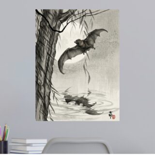 Tableau Chauves-Souris sous Pleine Lune