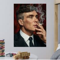 Tableau Peaky Blinders Portrait Thomas Shelby vintage