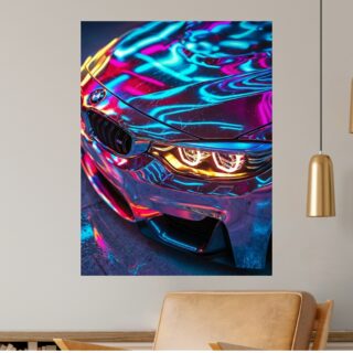 Tableau BMW Néons Futuristes Moderne
