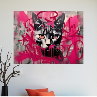 Tableau Chat Urban Attitude Pop Art