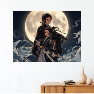 Tableau Demon Slayer Yoriichi Lune Protectrice Soleil