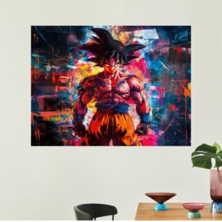 Tableau Dragon Ball Z Goku Déchaîné Énergie Explosive