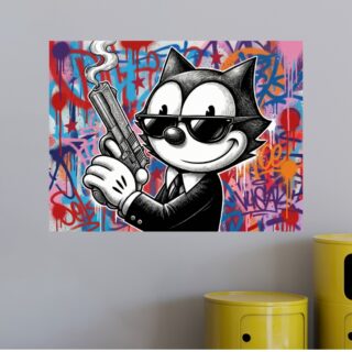 Tableau Félix le Chat Pop Art Rétro