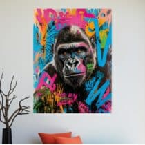 Tableau Gorille Artiste Design Mural