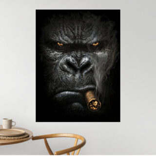 Tableau Gorille Cigare Haute définition