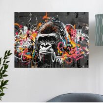 Tableau Gorille Imposant Street Art