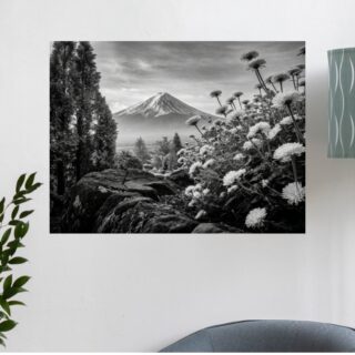 Tableau Japonais Mont Fuji Majesté Florale