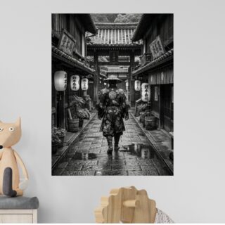 Tableau Japonais Samourai Rue Historique