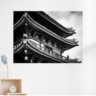 Tableau Japonais Temple Splendeur Architecturale