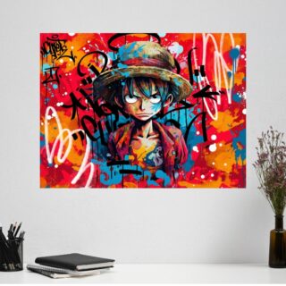 Tableau Luffy Pop Art Moderne Coloré