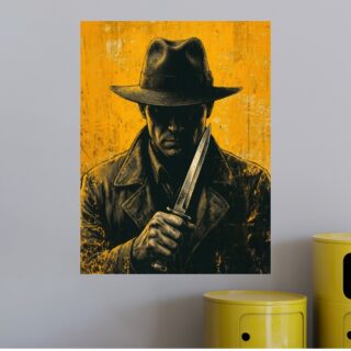 Tableau Mafia L'Homme au Couteau