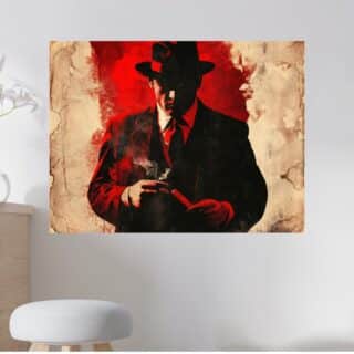 Tableau Mafia Le Boss au Cigare
